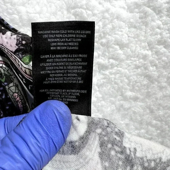 MAEVE Anthropologie Leslie Paisley Faux Wrap Midi Dress Size Sm Boho Western - Picture 8 of 10